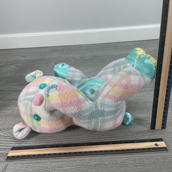 Vintage 1996 Hasbro Playskool Snuzzles Bear Plaid Pastel Vibrating Baby Plush - Picture 11 of 12
